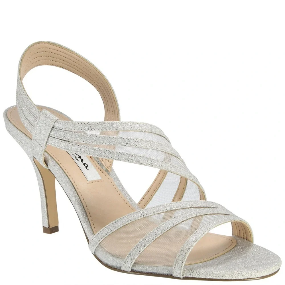 NINA Vitalia Sandals in Silver Wonderland
